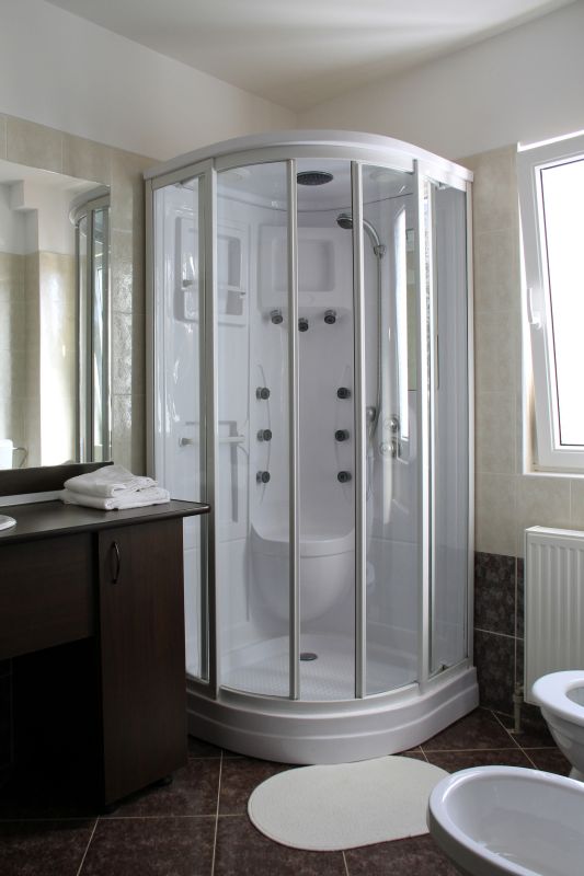 Modern Shower with Glass Door